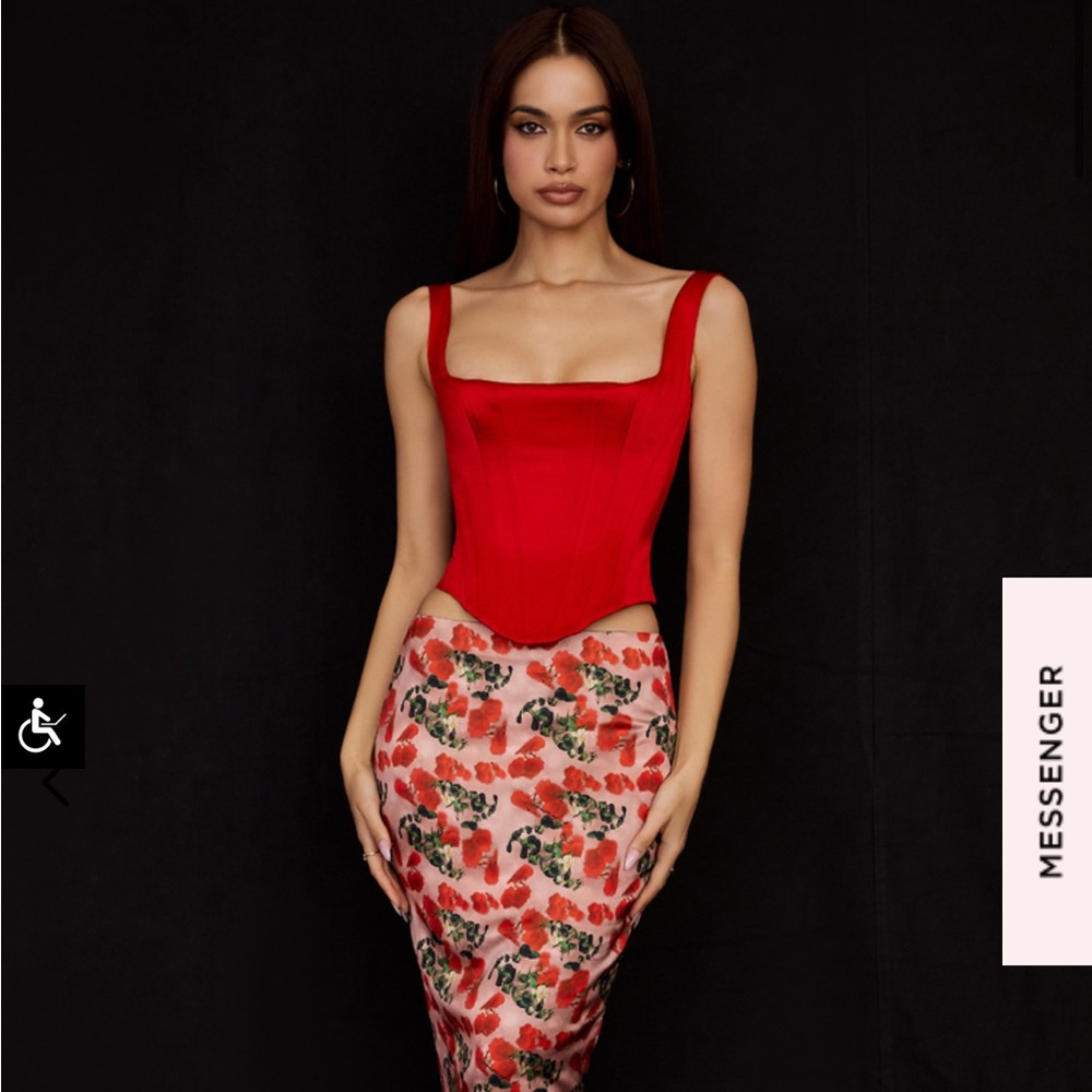 House of CB red corset